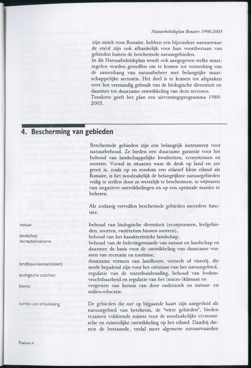 Z Natuurbeleidsplan Bonaire 1998-2003 - New Page
