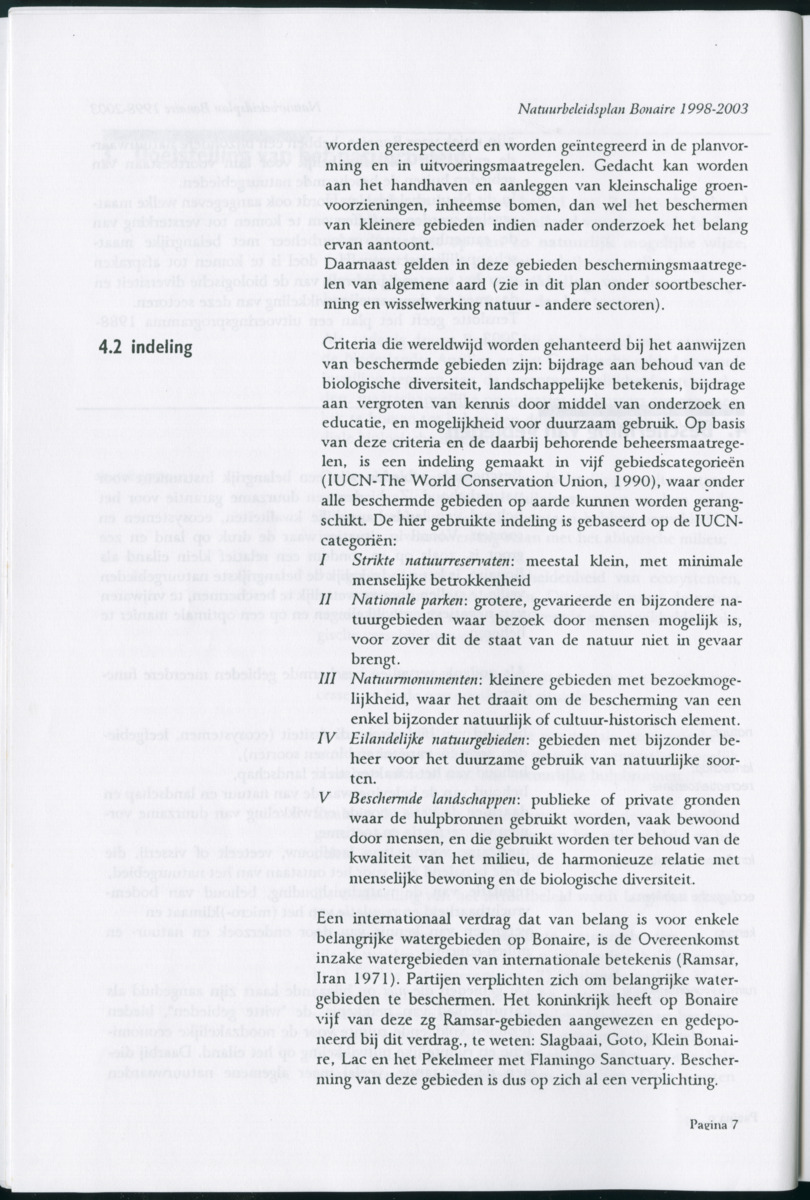 Z Natuurbeleidsplan Bonaire 1998-2003 - New Page