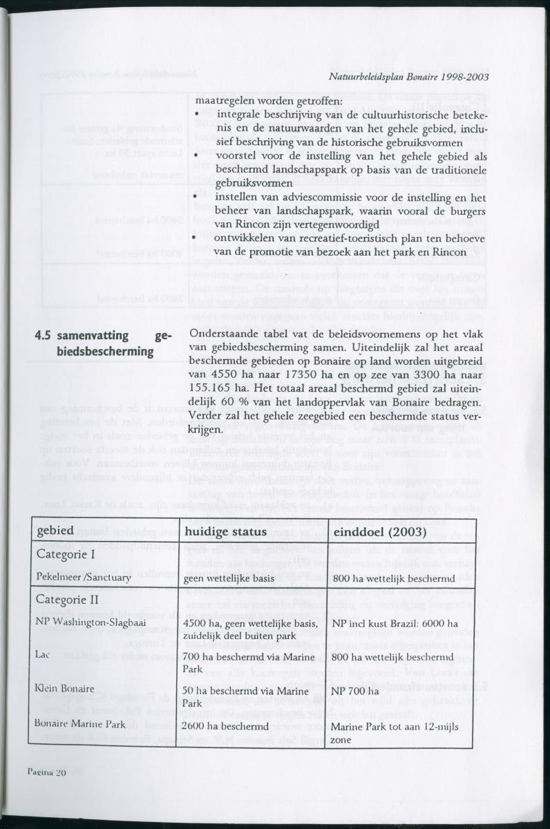 Z Natuurbeleidsplan Bonaire 1998-2003 - New Page