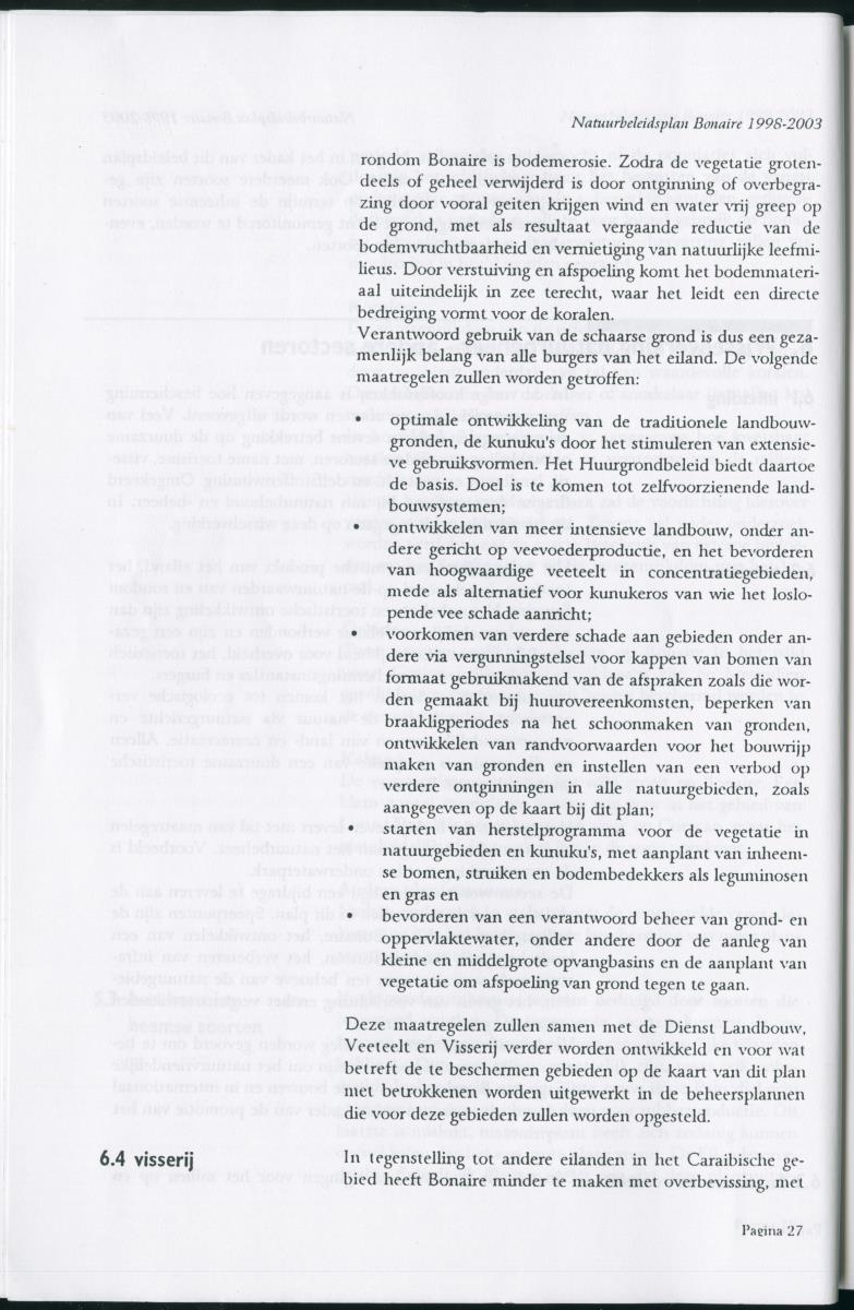 Z Natuurbeleidsplan Bonaire 1998-2003 - New Page
