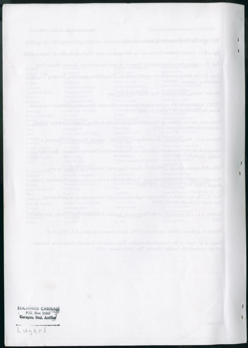 Z Natuurbeleidsplan Bonaire 1998-2003 - New Page