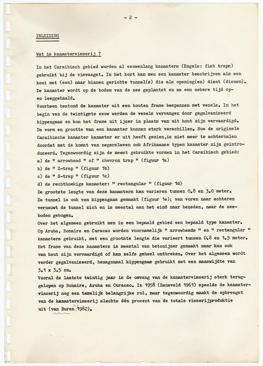 Kanastervisserij en koraalrifbeheer op Bonaire, Nederlandse Antillen - New Page