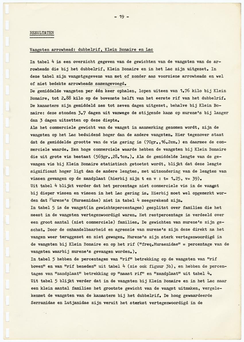 Kanastervisserij en koraalrifbeheer op Bonaire, Nederlandse Antillen - New Page