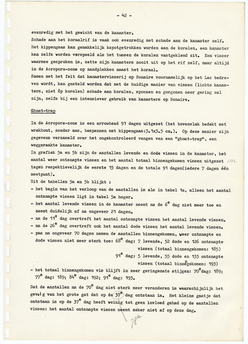 Kanastervisserij en koraalrifbeheer op Bonaire, Nederlandse Antillen - New Page