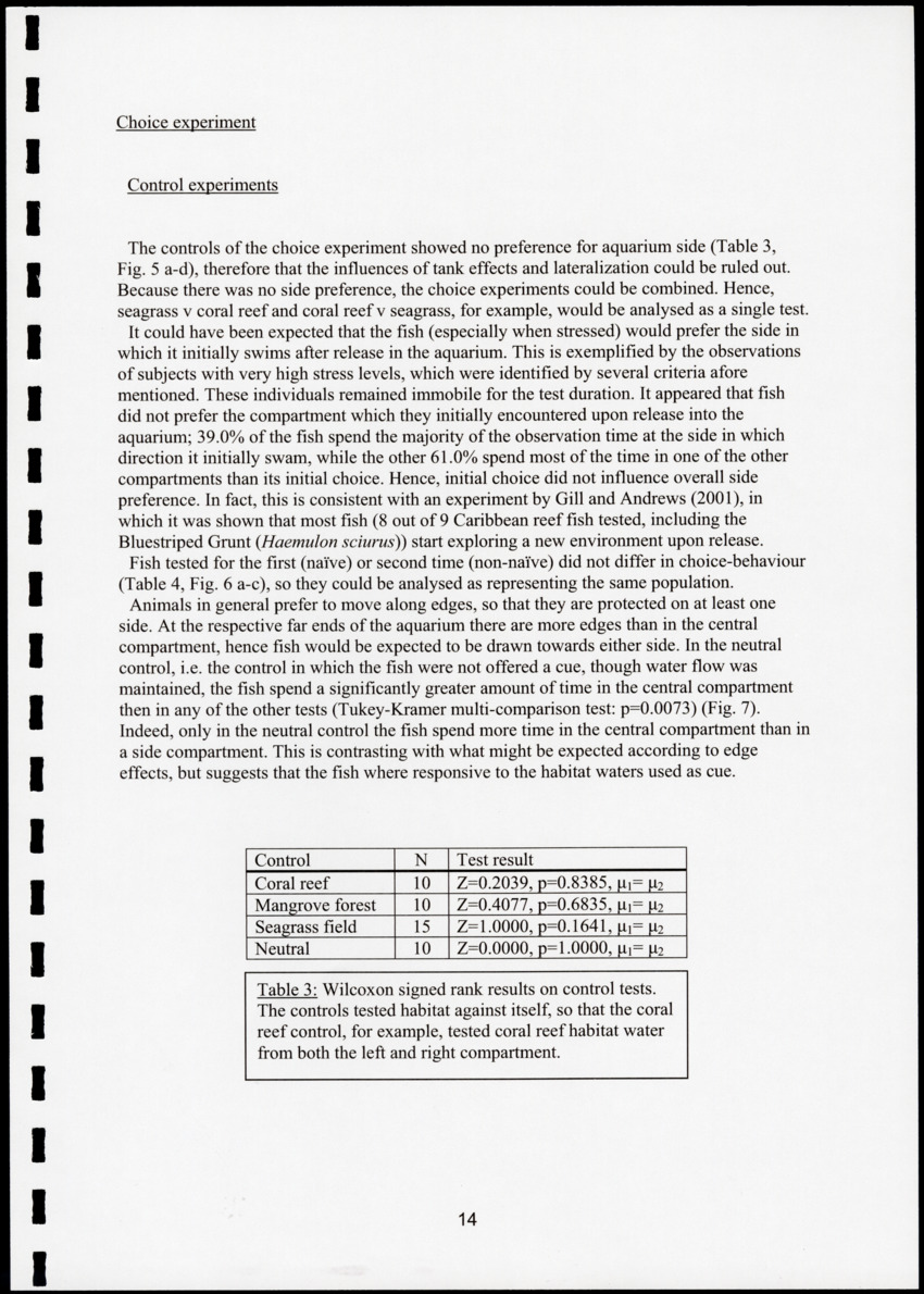 Chemical cues in habitat selection of juvenile French Grunts (Haemulon flavolineatum) - New Page