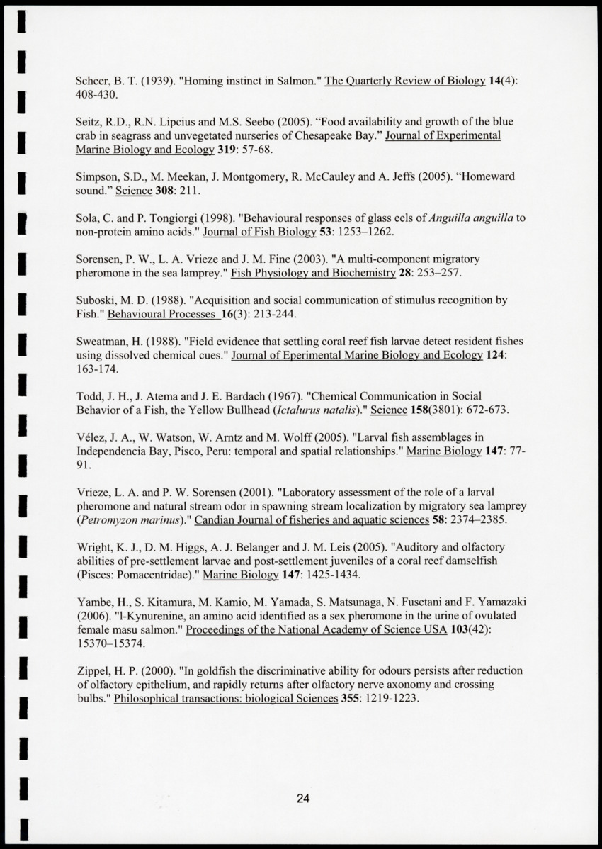 Chemical cues in habitat selection of juvenile French Grunts (Haemulon flavolineatum) - New Page
