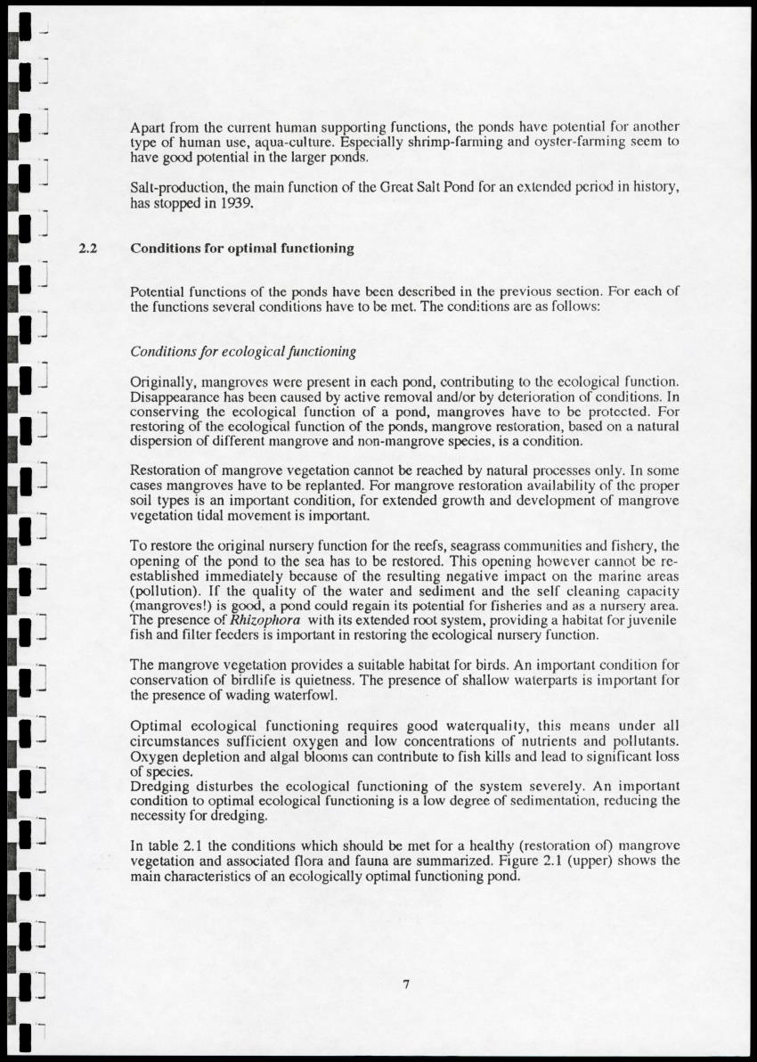 The Ponds of Sint-Maarten - Sustainable Development and Management - New Page