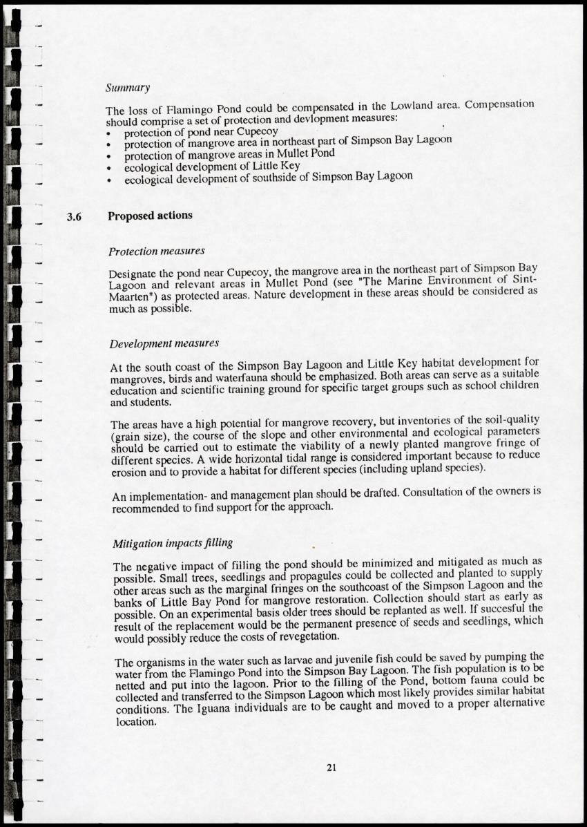 The Ponds of Sint-Maarten - Sustainable Development and Management - New Page