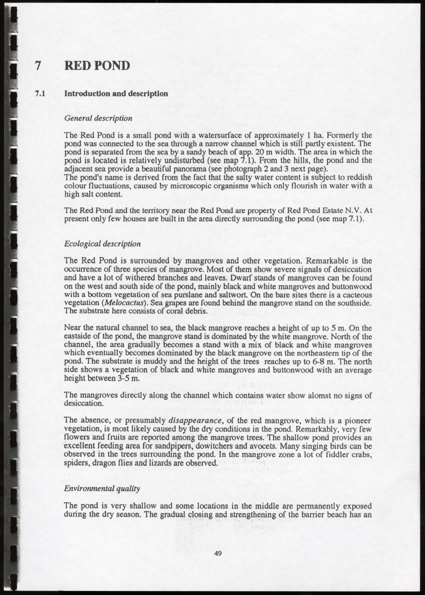 The Ponds of Sint-Maarten - Sustainable Development and Management - New Page