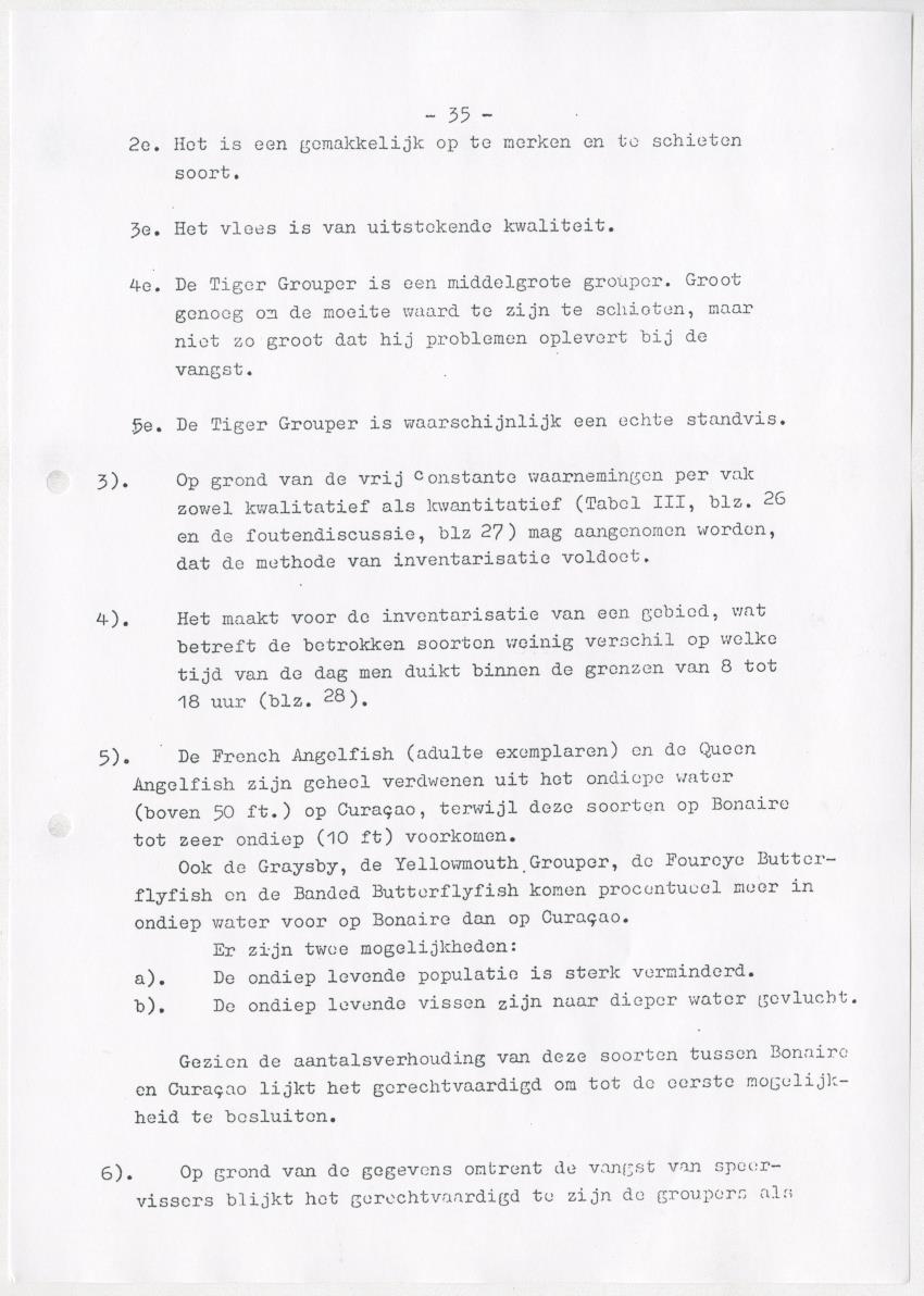 De invloed van speervisserij en aquariumvisvangst op de visfauna van het koraalrif op Curacao - New Page
