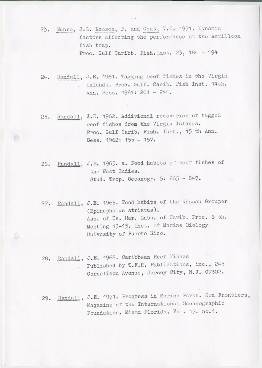 De invloed van speervisserij en aquariumvisvangst op de visfauna van het koraalrif op Curacao - New Page