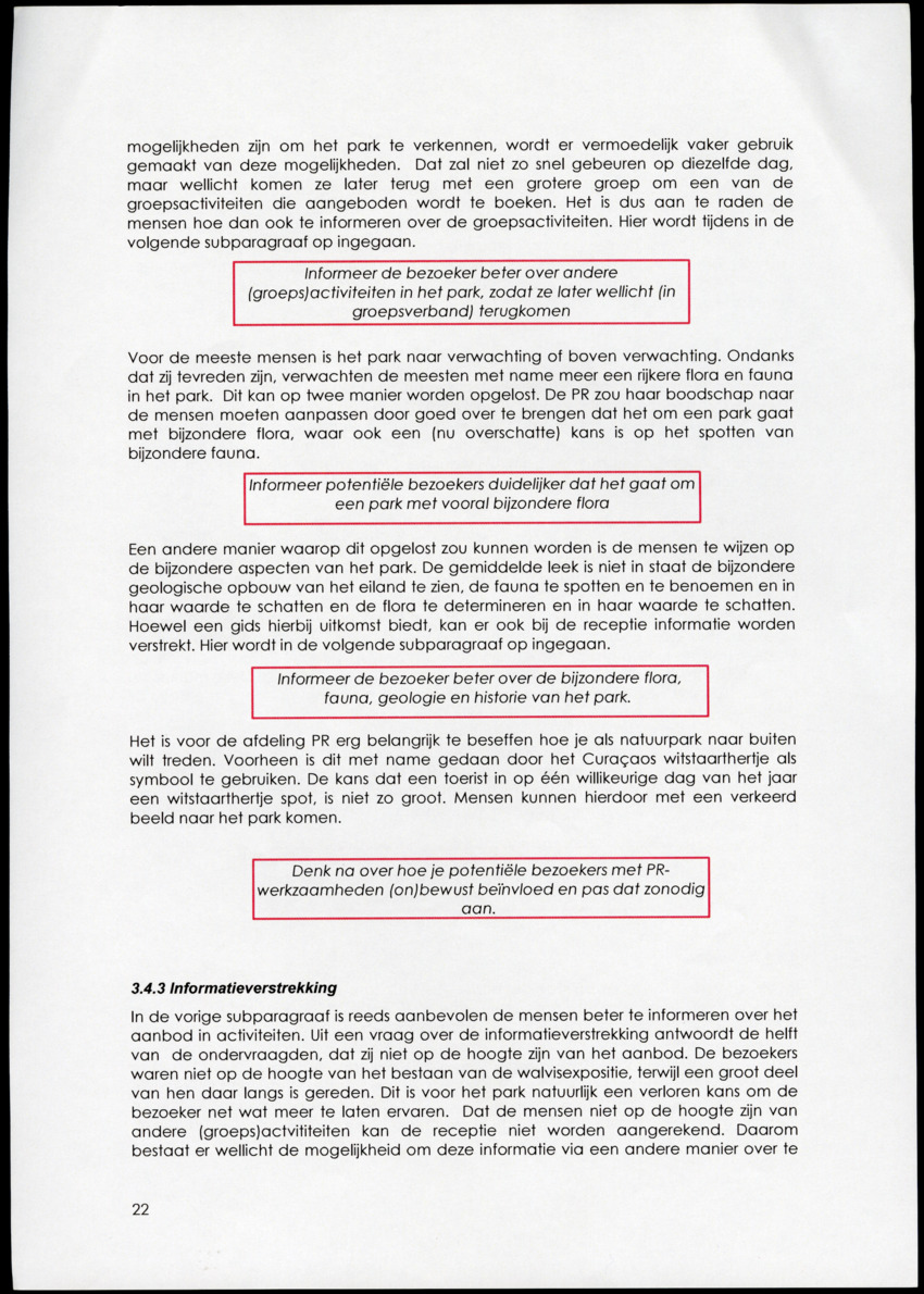Adviesrapport over het Christoffelpark - 'Een advies met een uitgewerkt activiteitenbestand, PR-bestand en klanttevredenheidsonderzoek' - New Page