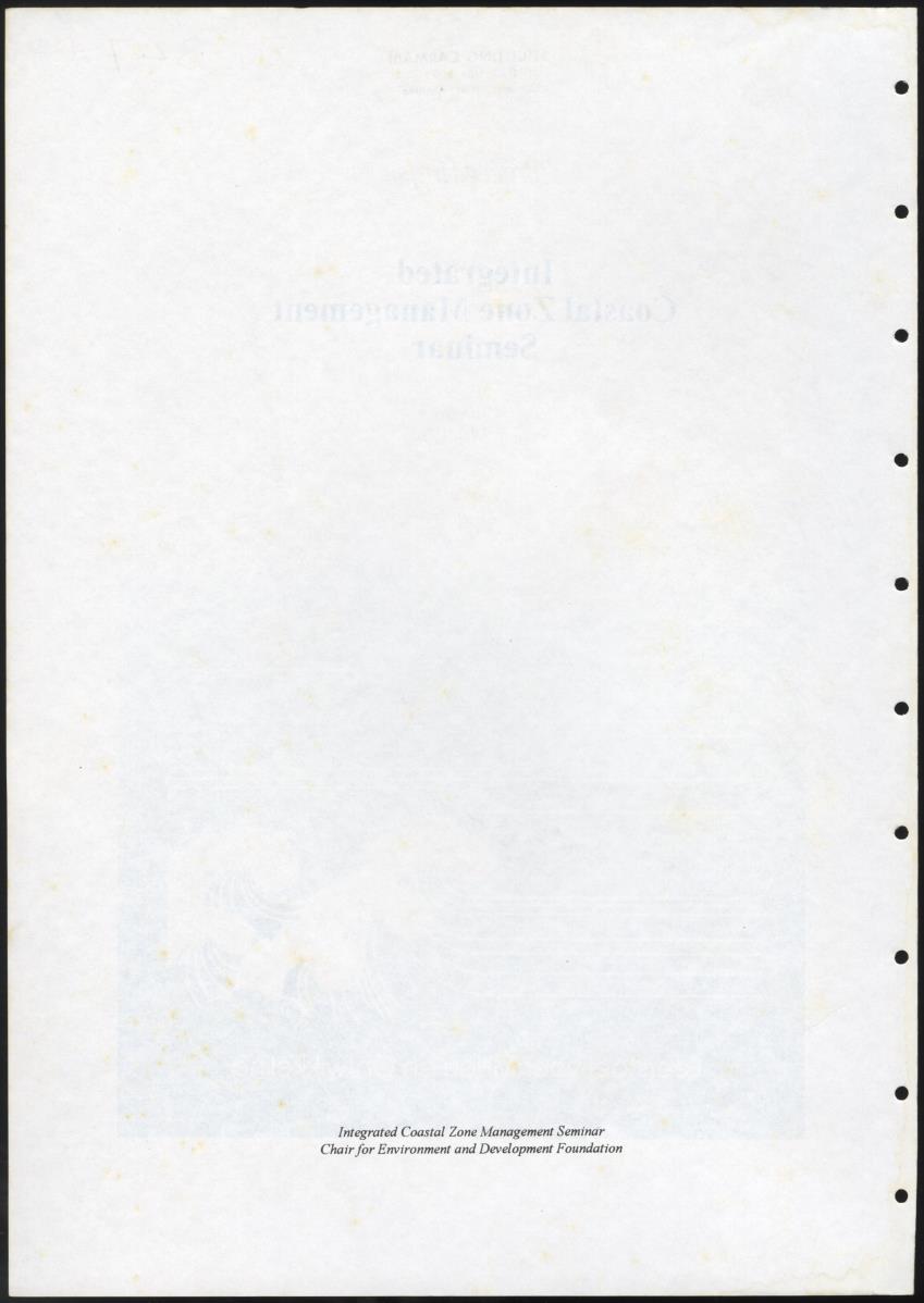 Z Proceedings - Integrated Coastal Zone Management Seminar - New Page