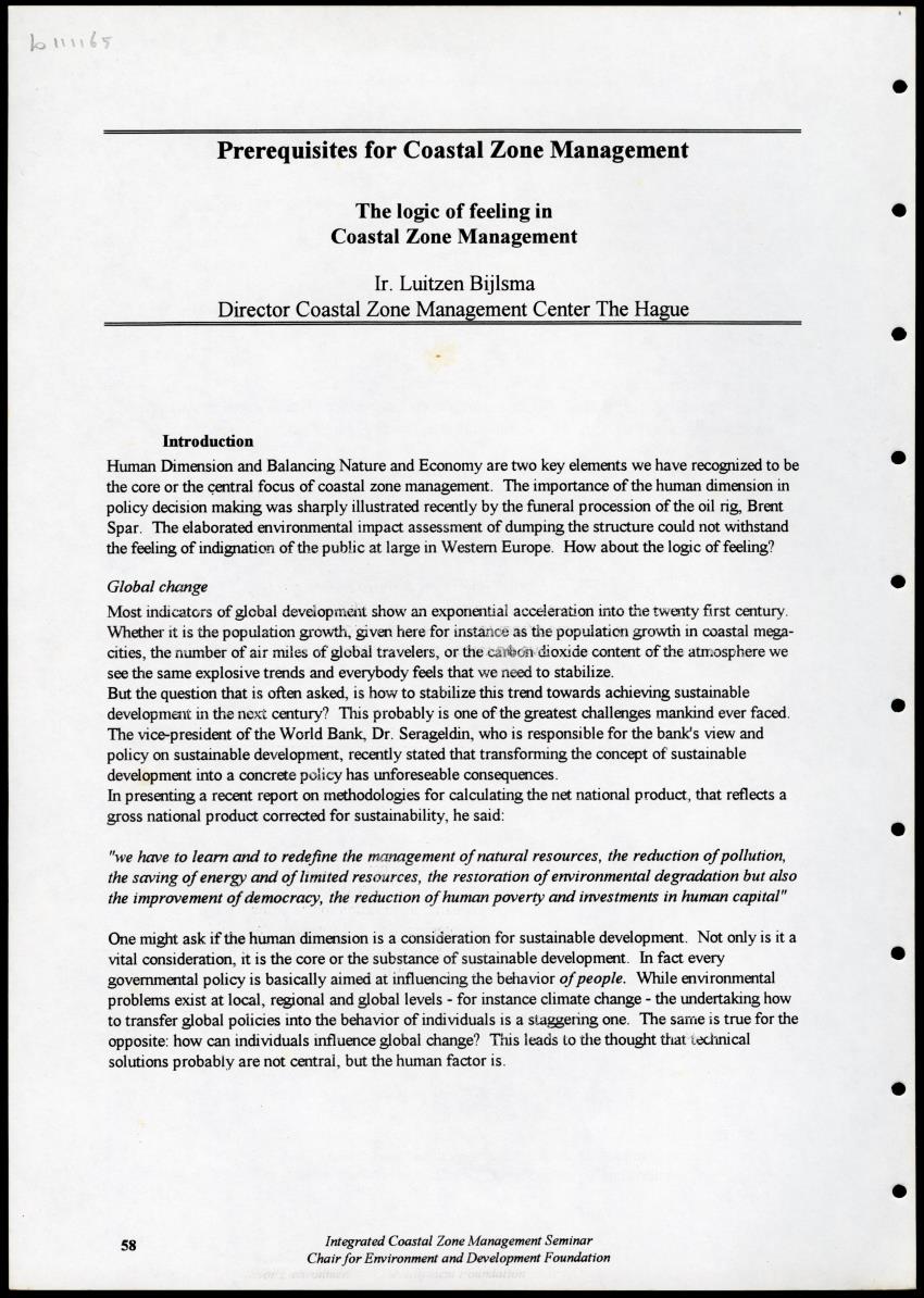 Z Proceedings - Integrated Coastal Zone Management Seminar - New Page