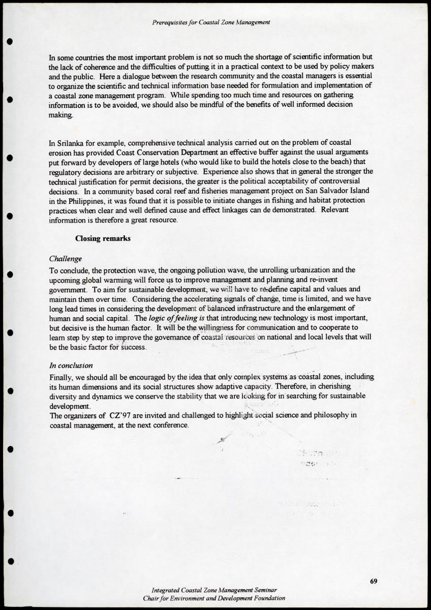 Z Proceedings - Integrated Coastal Zone Management Seminar - New Page