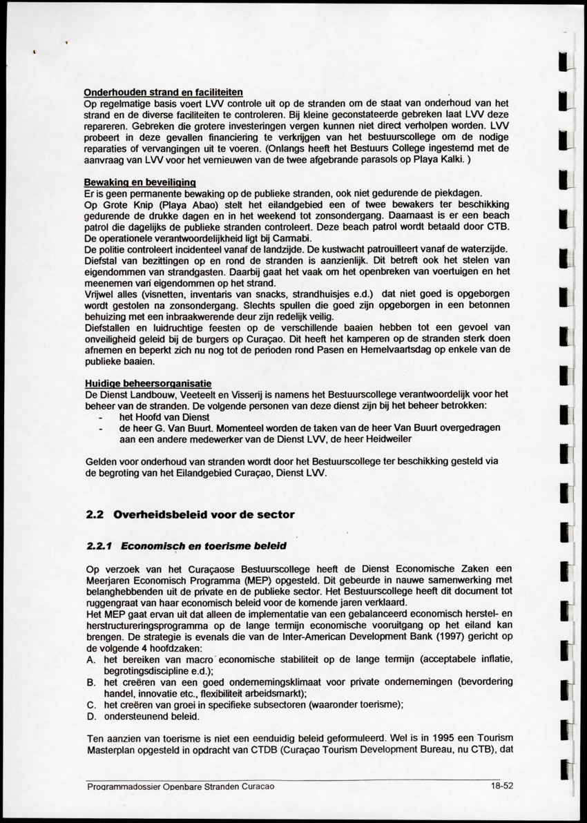 Programmadossier openbare stranden Curacao inclusief Plan Beheersorganisatie - New Page