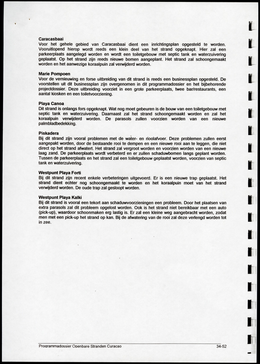 Programmadossier openbare stranden Curacao inclusief Plan Beheersorganisatie - New Page