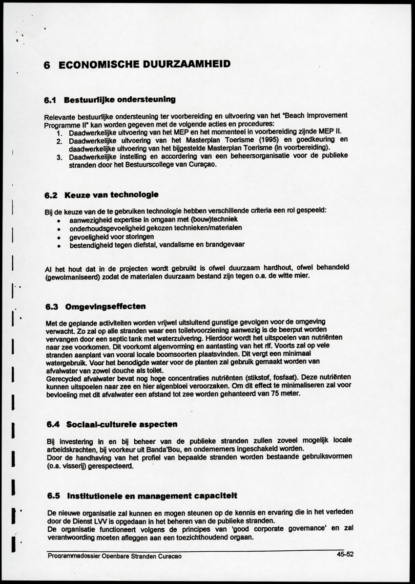 Programmadossier openbare stranden Curacao inclusief Plan Beheersorganisatie - New Page