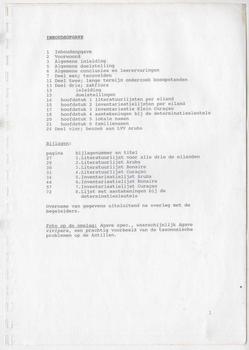 Z De flora en vegetatie van Curaçao : verslag van een stage natuurbeheer bij het Carmabi, Curaçao - New Page
