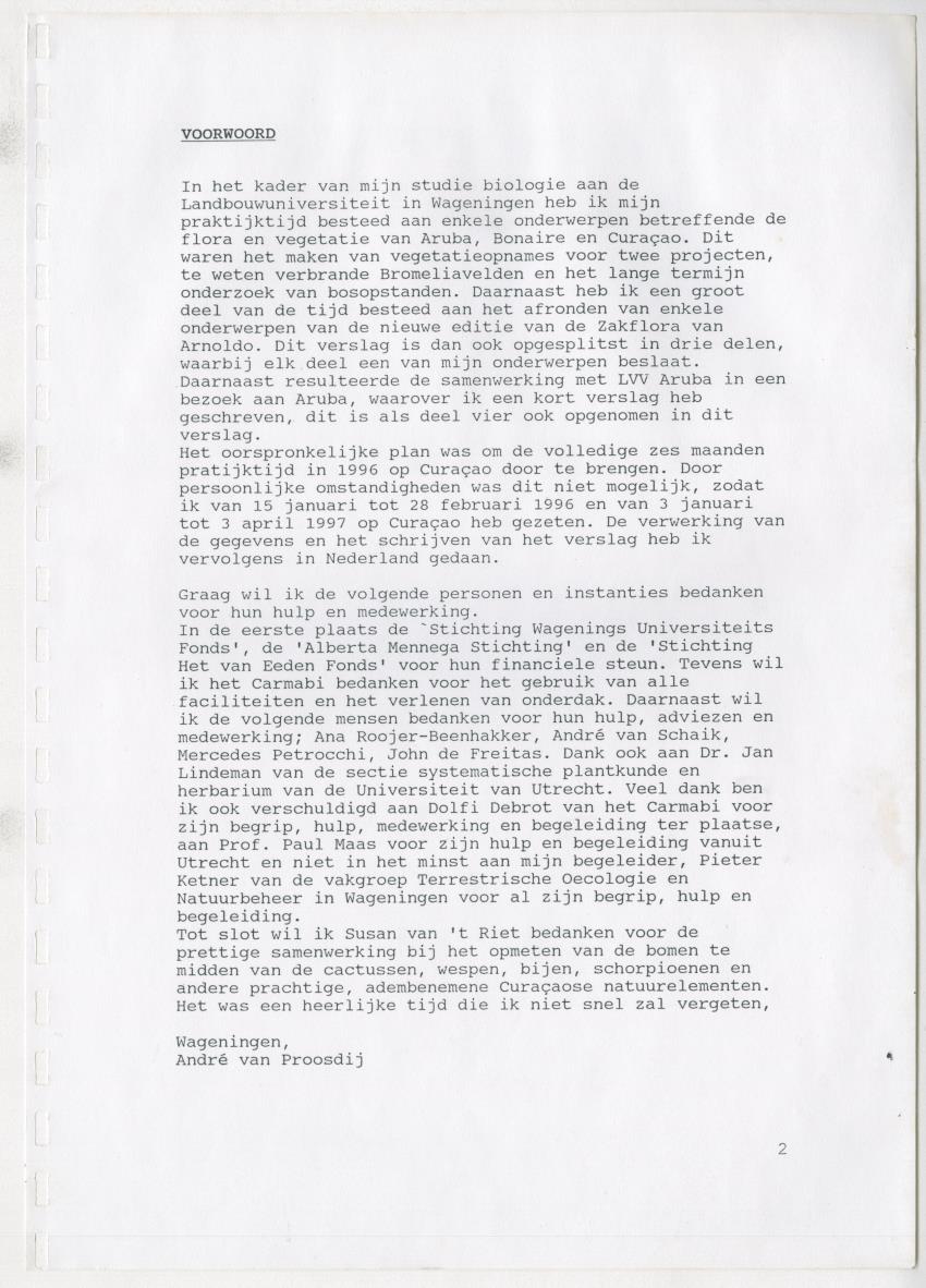 Z De flora en vegetatie van Curaçao : verslag van een stage natuurbeheer bij het Carmabi, Curaçao - New Page
