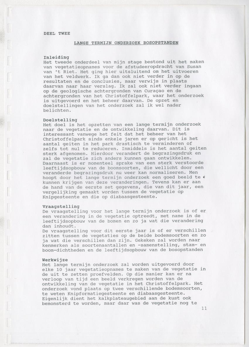 Z De flora en vegetatie van Curaçao : verslag van een stage natuurbeheer bij het Carmabi, Curaçao - New Page