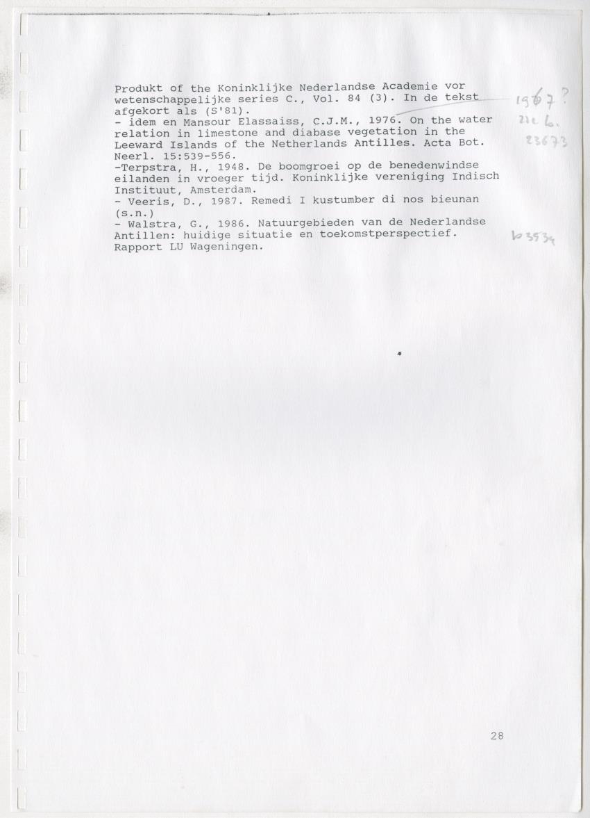 Z De flora en vegetatie van Curaçao : verslag van een stage natuurbeheer bij het Carmabi, Curaçao - New Page