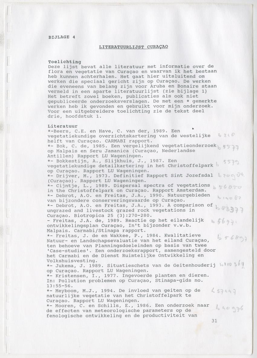 Z De flora en vegetatie van Curaçao : verslag van een stage natuurbeheer bij het Carmabi, Curaçao - New Page