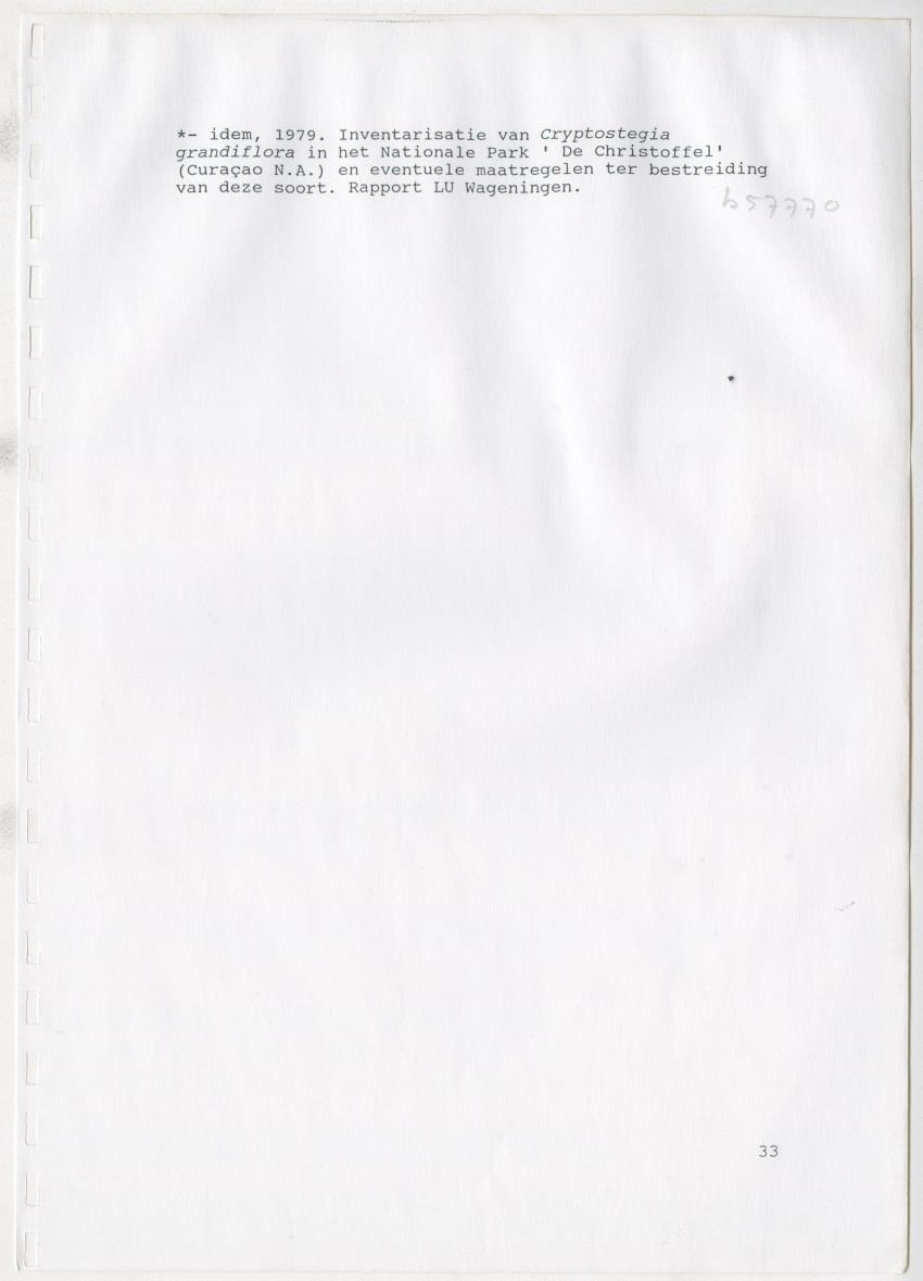 Z De flora en vegetatie van Curaçao : verslag van een stage natuurbeheer bij het Carmabi, Curaçao - New Page