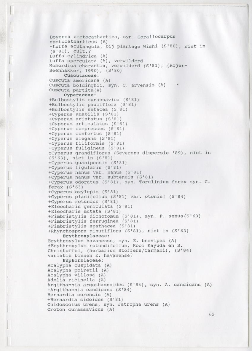 Z De flora en vegetatie van Curaçao : verslag van een stage natuurbeheer bij het Carmabi, Curaçao - New Page