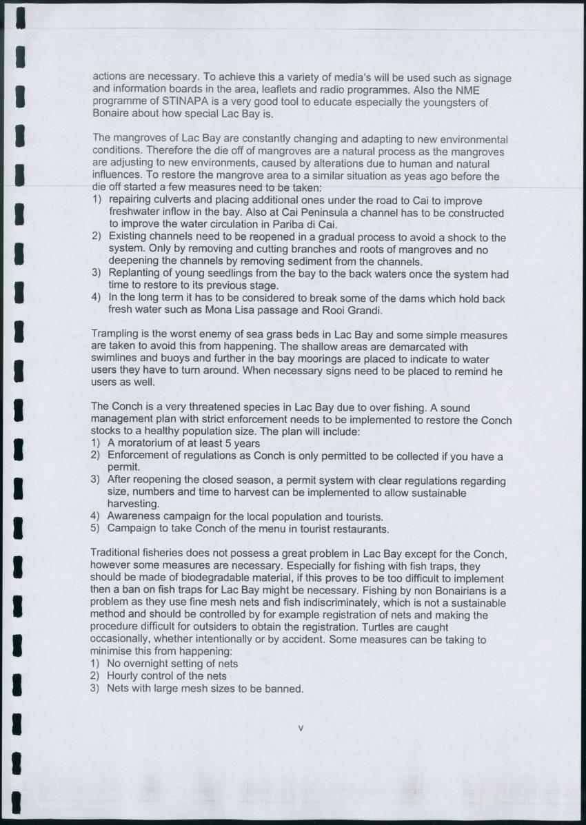 Z Lac Bay Management Plan - 2003 - Draft - New Page