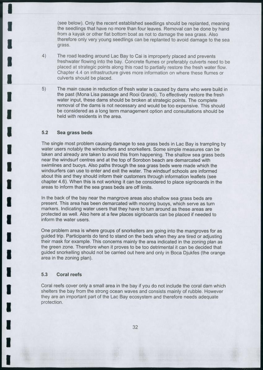 Z Lac Bay Management Plan - 2003 - Draft - New Page