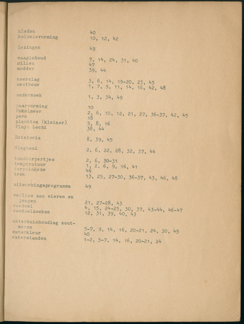 Z Periodieke Verslagen betreffende het Flamingo-onderzoek op Bonaire - New Page