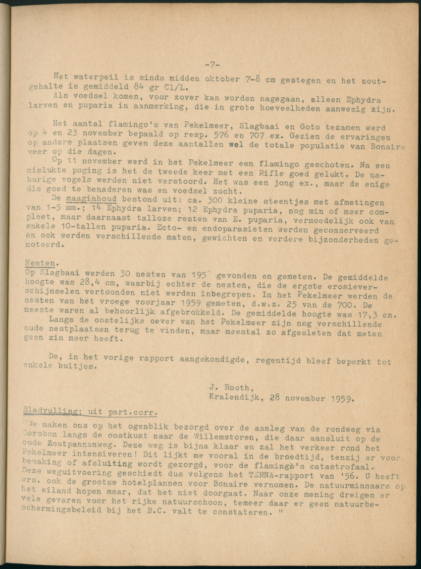 Z Periodieke Verslagen betreffende het Flamingo-onderzoek op Bonaire - New Page