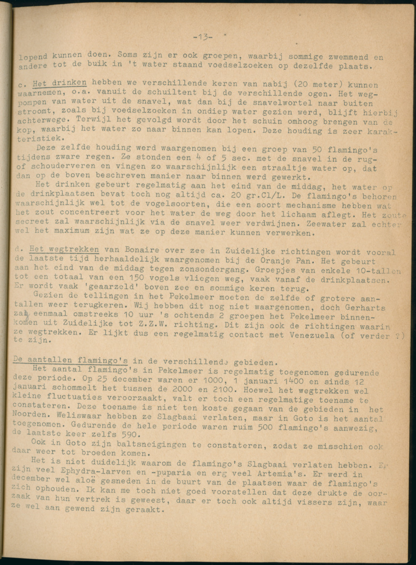 Z Periodieke Verslagen betreffende het Flamingo-onderzoek op Bonaire - New Page