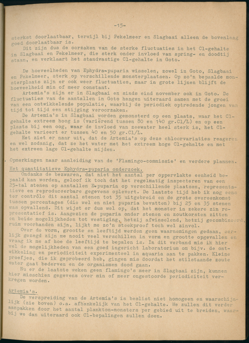 Z Periodieke Verslagen betreffende het Flamingo-onderzoek op Bonaire - New Page