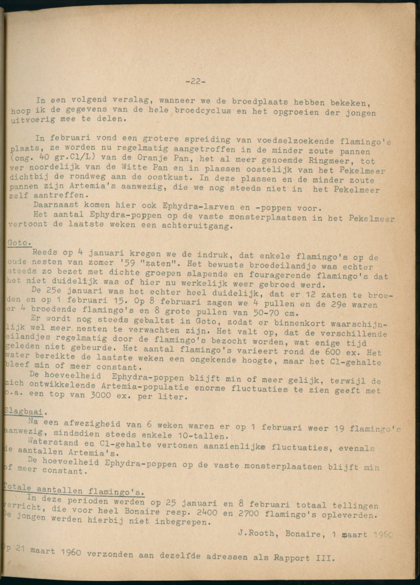 Z Periodieke Verslagen betreffende het Flamingo-onderzoek op Bonaire - New Page