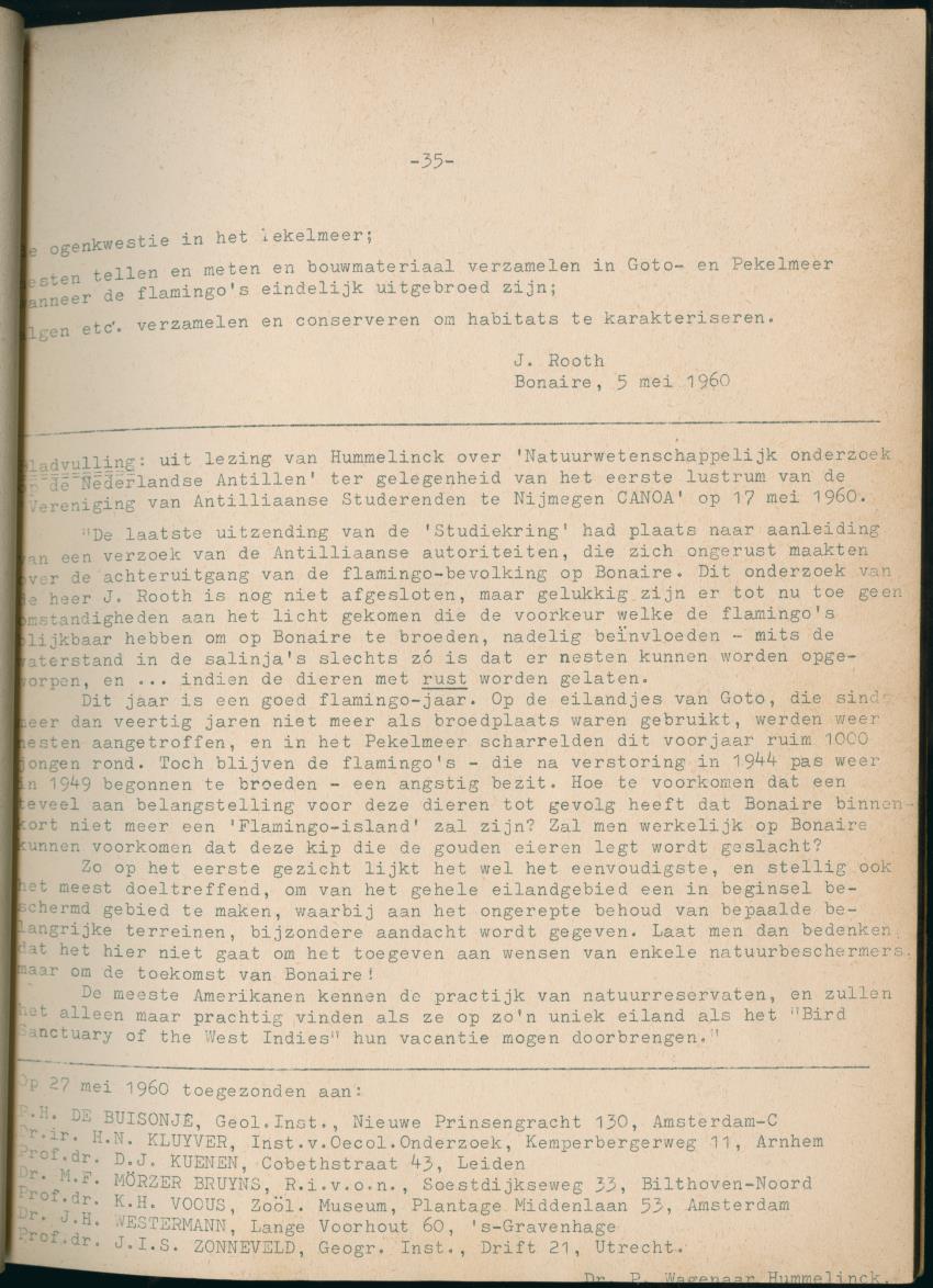 Z Periodieke Verslagen betreffende het Flamingo-onderzoek op Bonaire - New Page