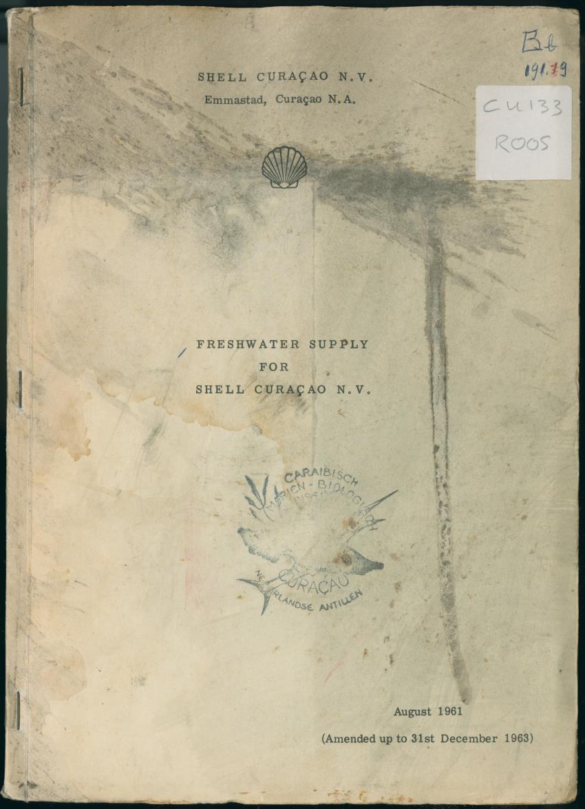 Freshwater supply for Shell Curacao N.V. - New Page