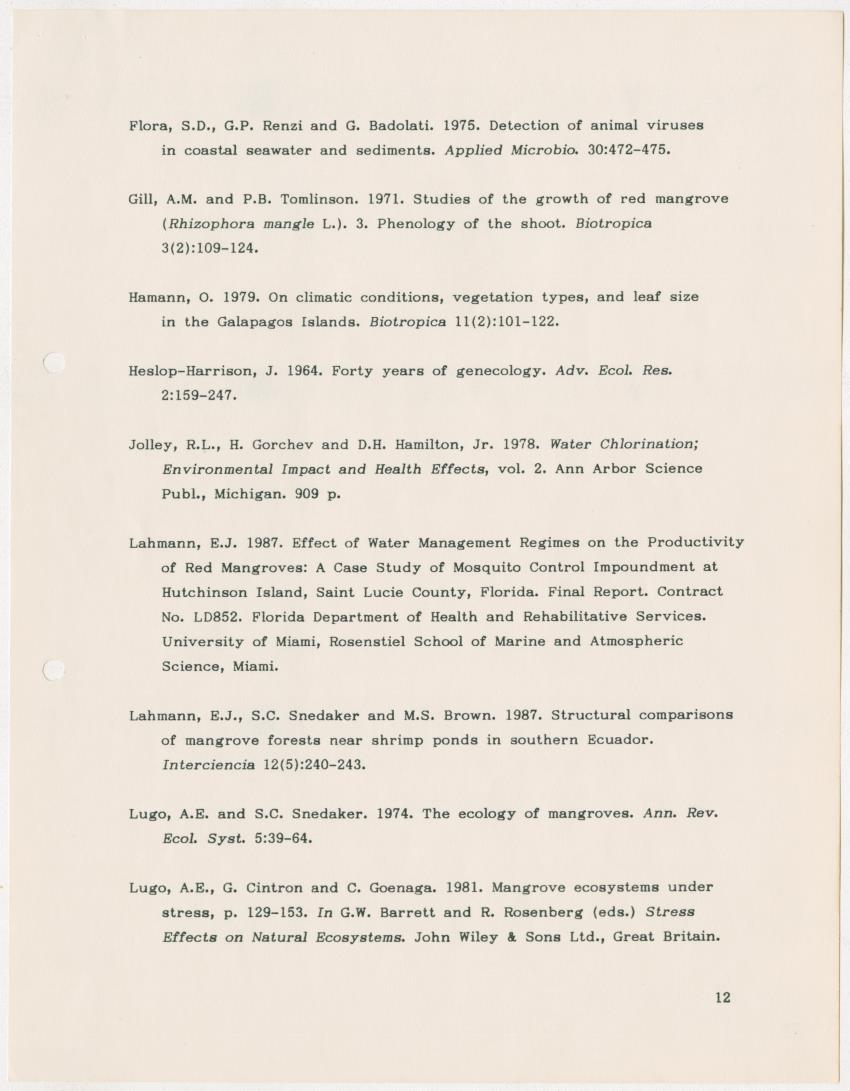 Z The mangroves of Curacao: ecological status and management options - New Page