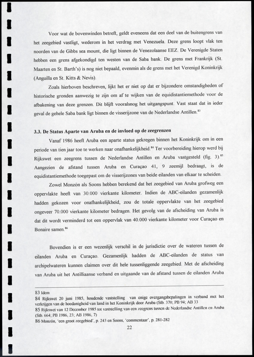 De Nederlandse Antillen en haar zeegrenzen - de gevolgen van staatkundige versnippering voor de maritieme grenzen van de eilanden - New Page