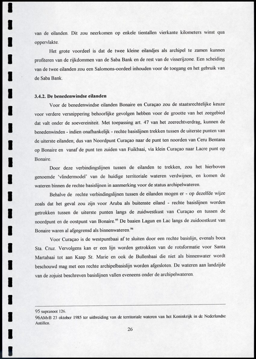 De Nederlandse Antillen en haar zeegrenzen - de gevolgen van staatkundige versnippering voor de maritieme grenzen van de eilanden - New Page