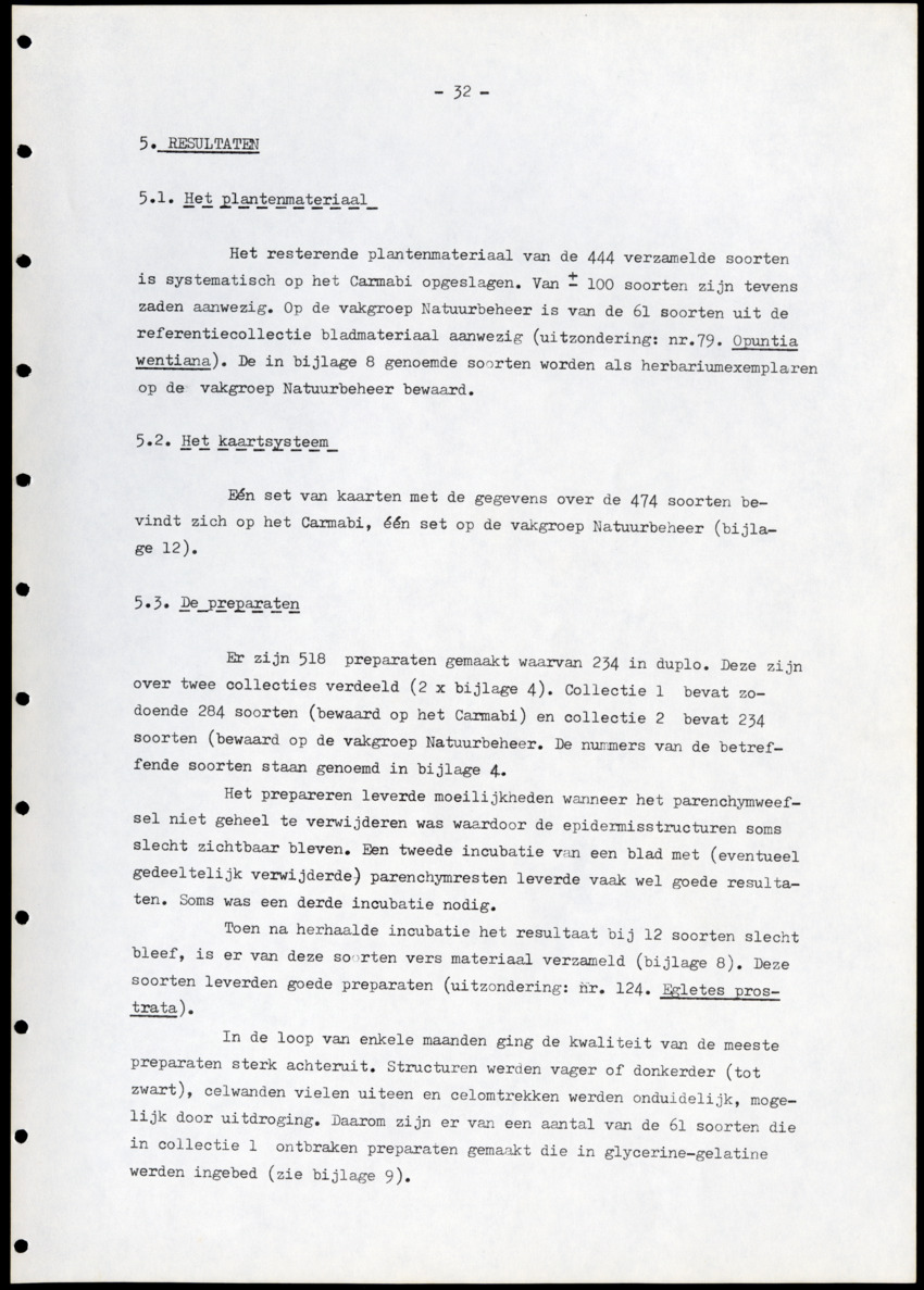 Voorbereidend onderzoek voor de faecesanalyse bij Curaçaose herbivoren - New Page