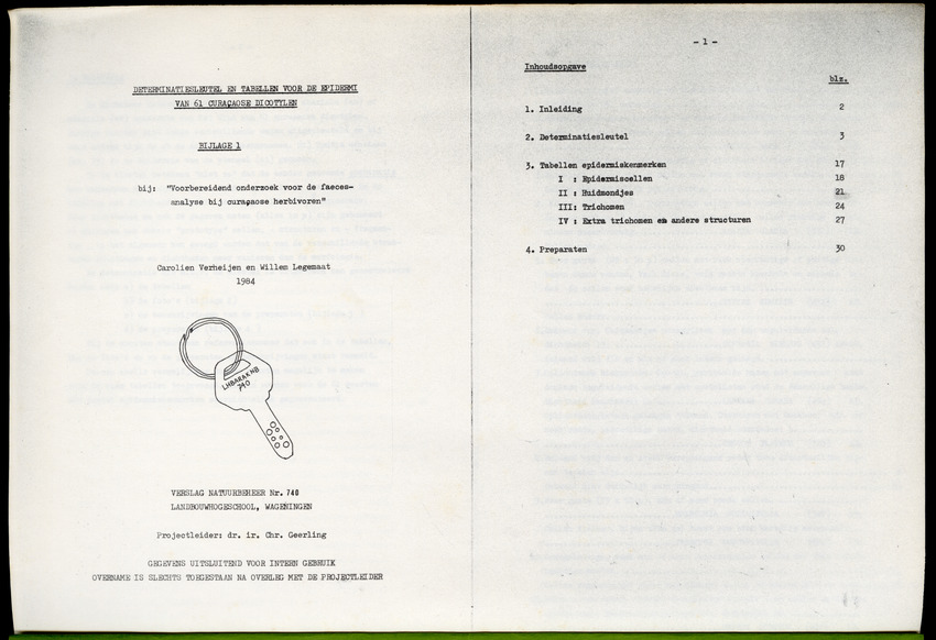 Voorbereidend onderzoek voor de faecesanalyse bij Curaçaose herbivoren - New Page