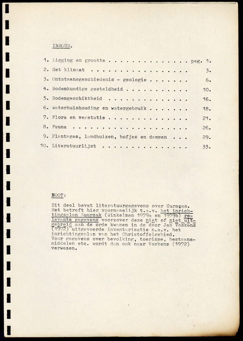 Achtergrondinformatie Curacao - (t.b.v. 'Inrichtingsplan Zuurzak') - New Page