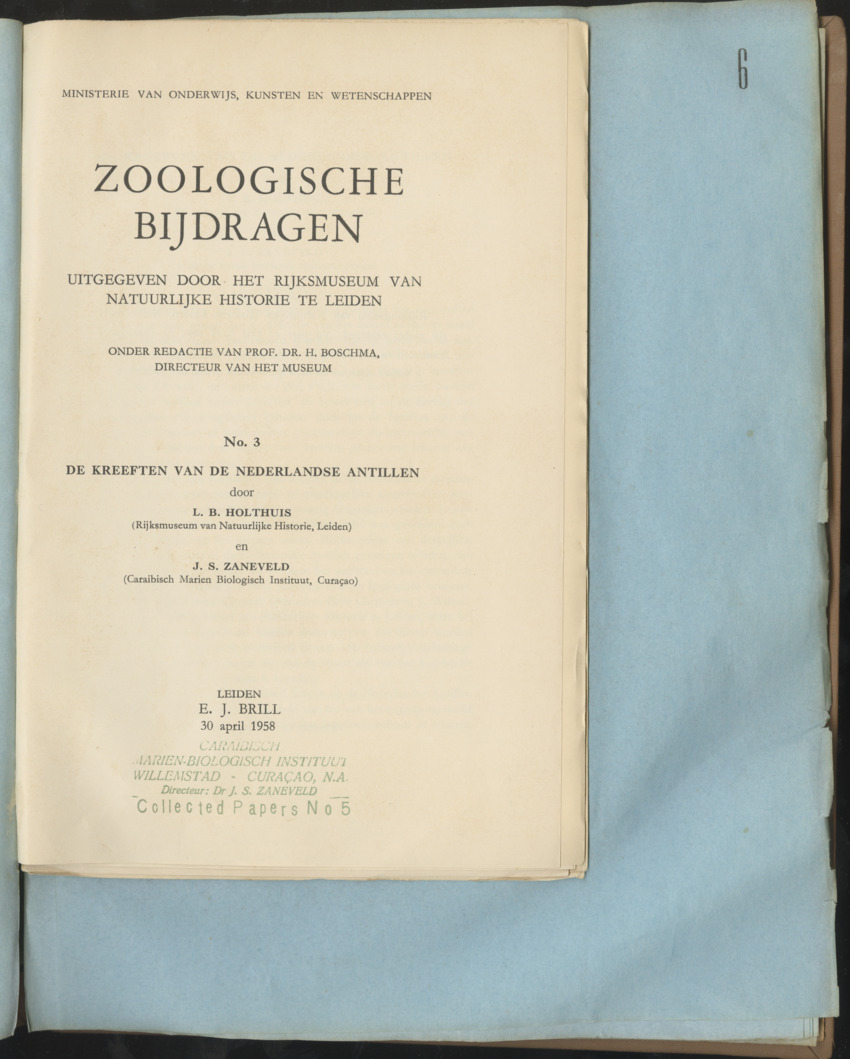 Carmabi Collected Papers Volume 1 - Nos. 1-15, 1956-1959 - Page 95