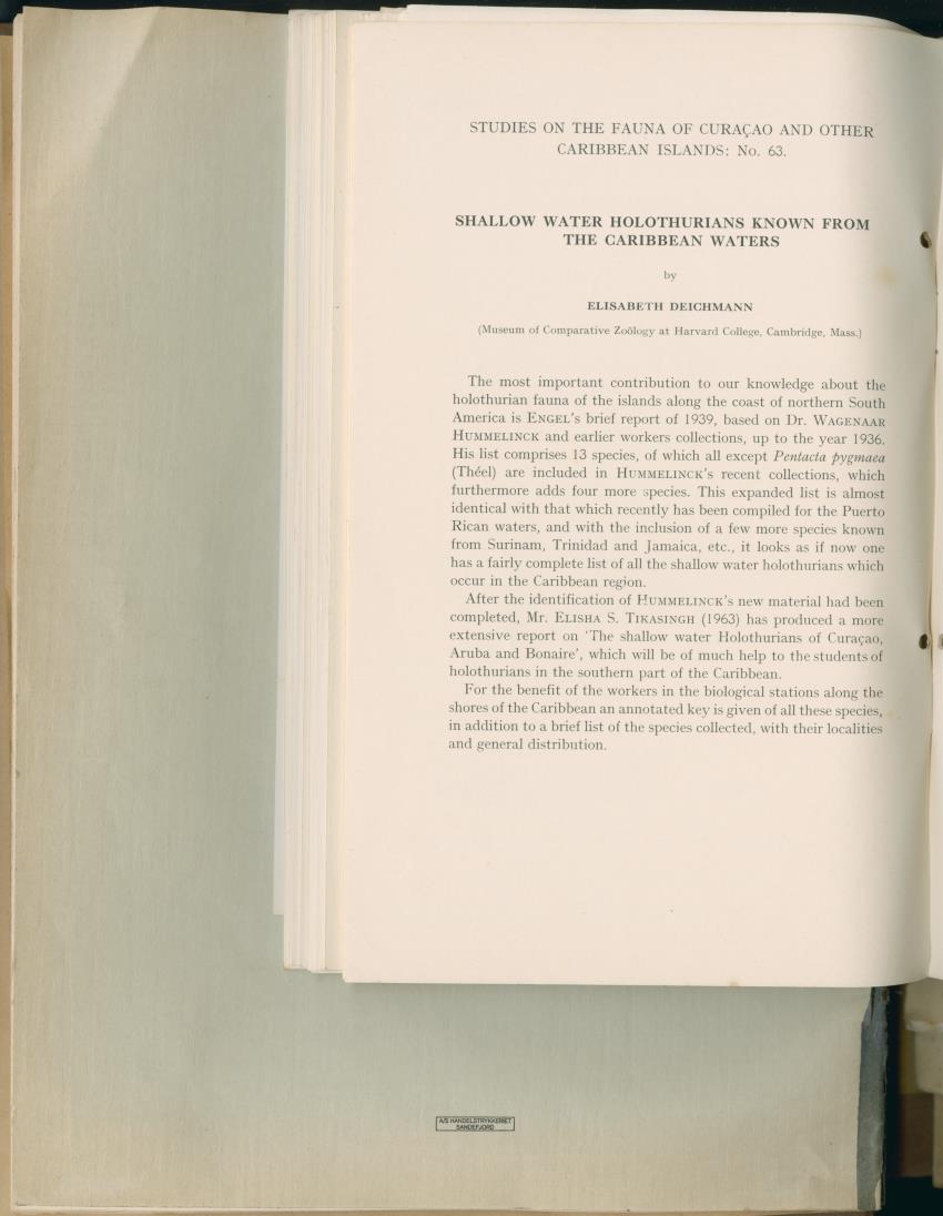 Carmabi Collected Papers Volume 2 - Nos. 16-36, 1959-1963 - New Page