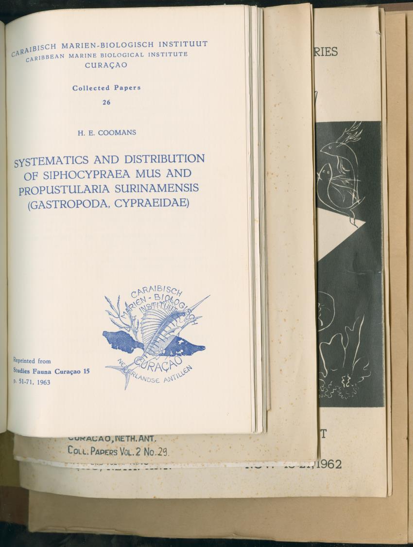 Carmabi Collected Papers Volume 2 - Nos. 16-36, 1959-1963 - New Page