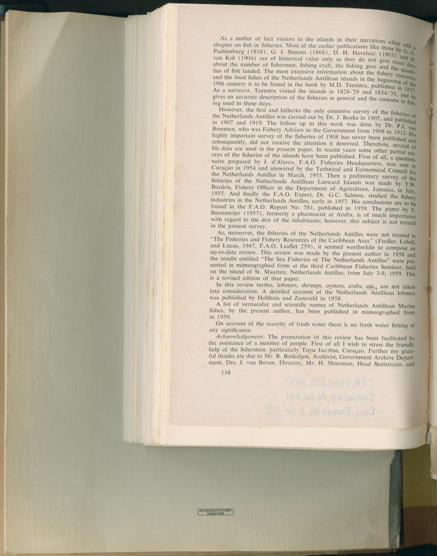 Carmabi Collected Papers Volume 2 - Nos. 16-36, 1959-1963 - New Page