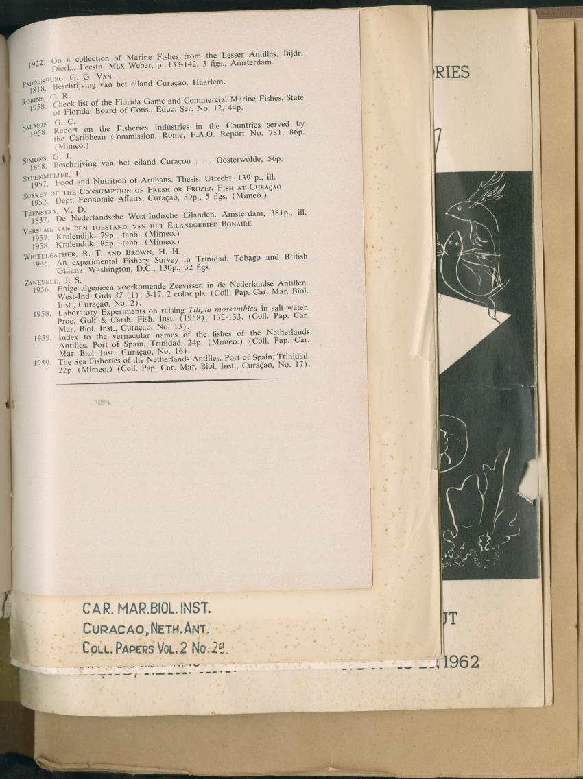 Carmabi Collected Papers Volume 2 - Nos. 16-36, 1959-1963 - New Page