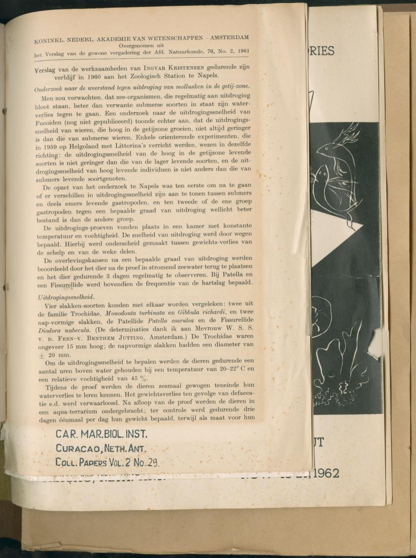 Carmabi Collected Papers Volume 2 - Nos. 16-36, 1959-1963 - New Page